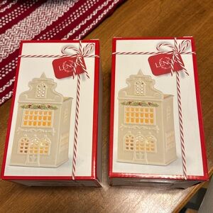 New LENOX Illuminations Lit Canal House Window Garland Votive - ONLY ONE LEFT